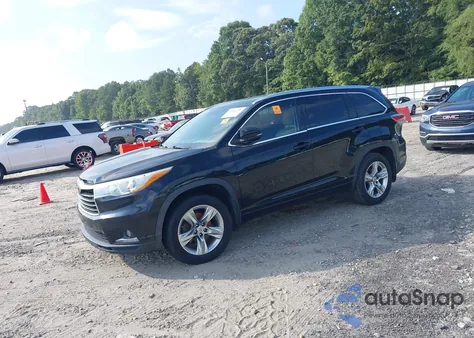 2014 Toyota Highlander Limited Platinum V6 from USA, damaged, VIN 5TDDKRFH5ES070157